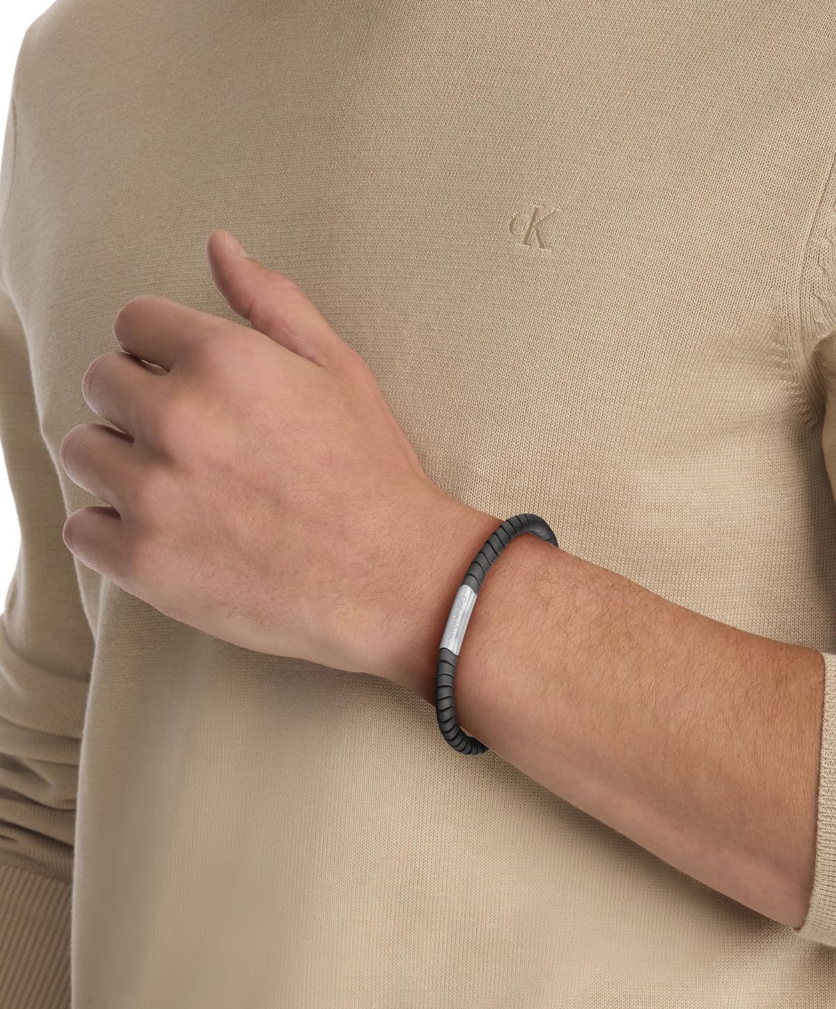 Calvin Klein Armband mit Schmuckperlen für Herren Kollektion INTUITIVE CONNECTION aus Edelstahl Bicolor - 35100052