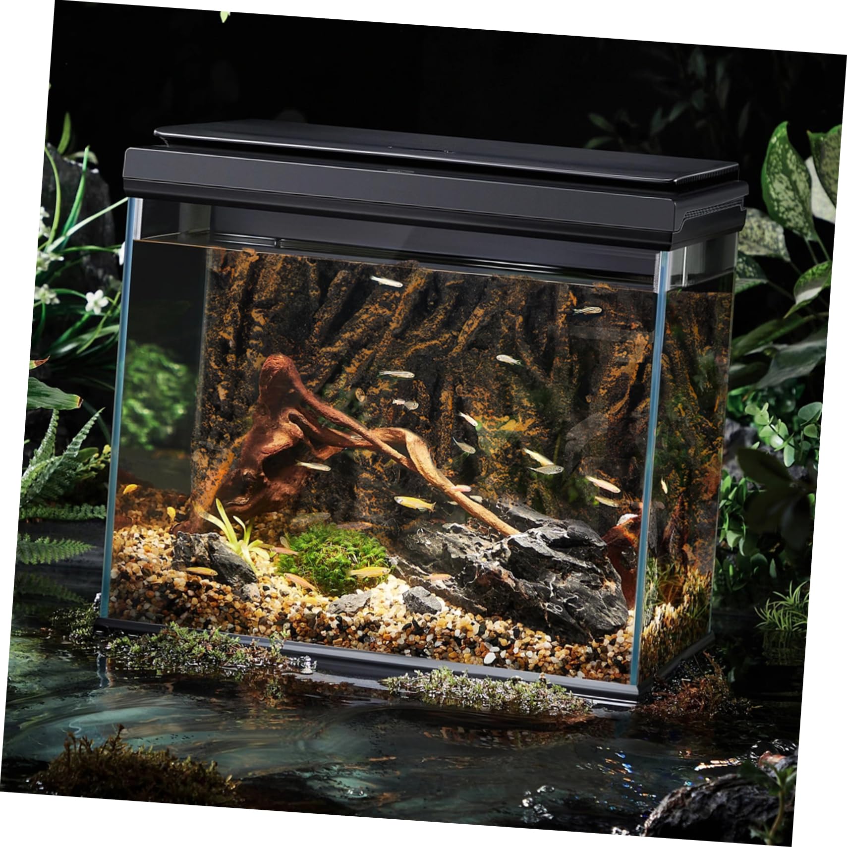 BELLIFFY Reptile Box Backdrop Aquarium Background Board Decorative Background for Aquarium Fish Tank Decorations Aquarium Decorative Board Fish Tank Background 3D Terrarium Background