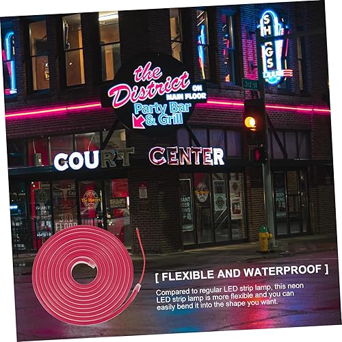 Miniatura 9 de DOITOOL 3 juegos de tiras de neón para exteriores, decoración de puerta, tira de luces LED, cuerda de luz de neón flexible, luces de tubo de neón