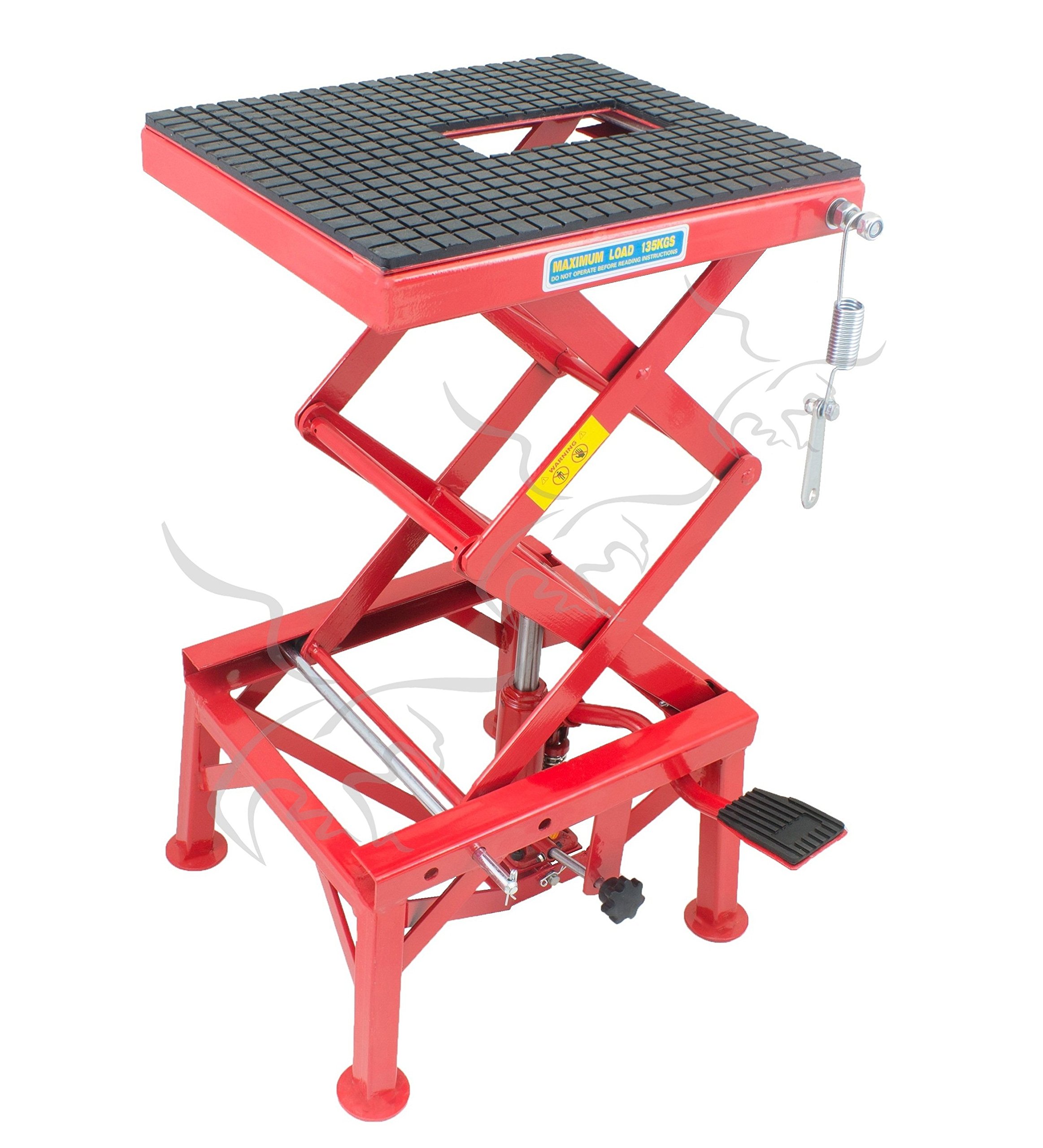 Tuecompra Elevador DE Motos HIDRÁULICO DE Tijera 90 cm con Plataforma para Motocicletas