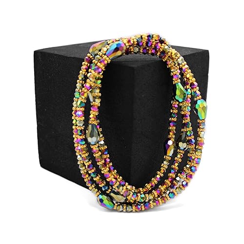 Handmade African Waist beads from West Africa Senegal. Strethy Unique beads with a sparkle to them. Made with Long Lasting Durable material (38