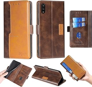 Oujietong Case for Jitterbug Smart 3 / Lively Smart Smartphone Jitterbug Case Silicone TPU + Flip Cover Stand Shell Brown