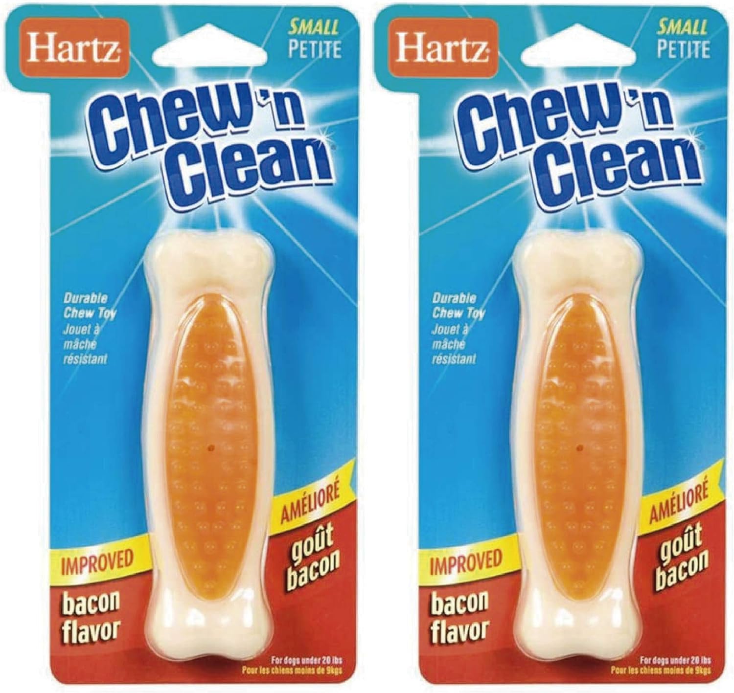 15 Best Dental Chews For Dogs ( Do Dog Dental Chews Work?) Hartz Chew'n Clean Tuff Bone Bacon Flavored Small Dog Toy (Pack of 6)