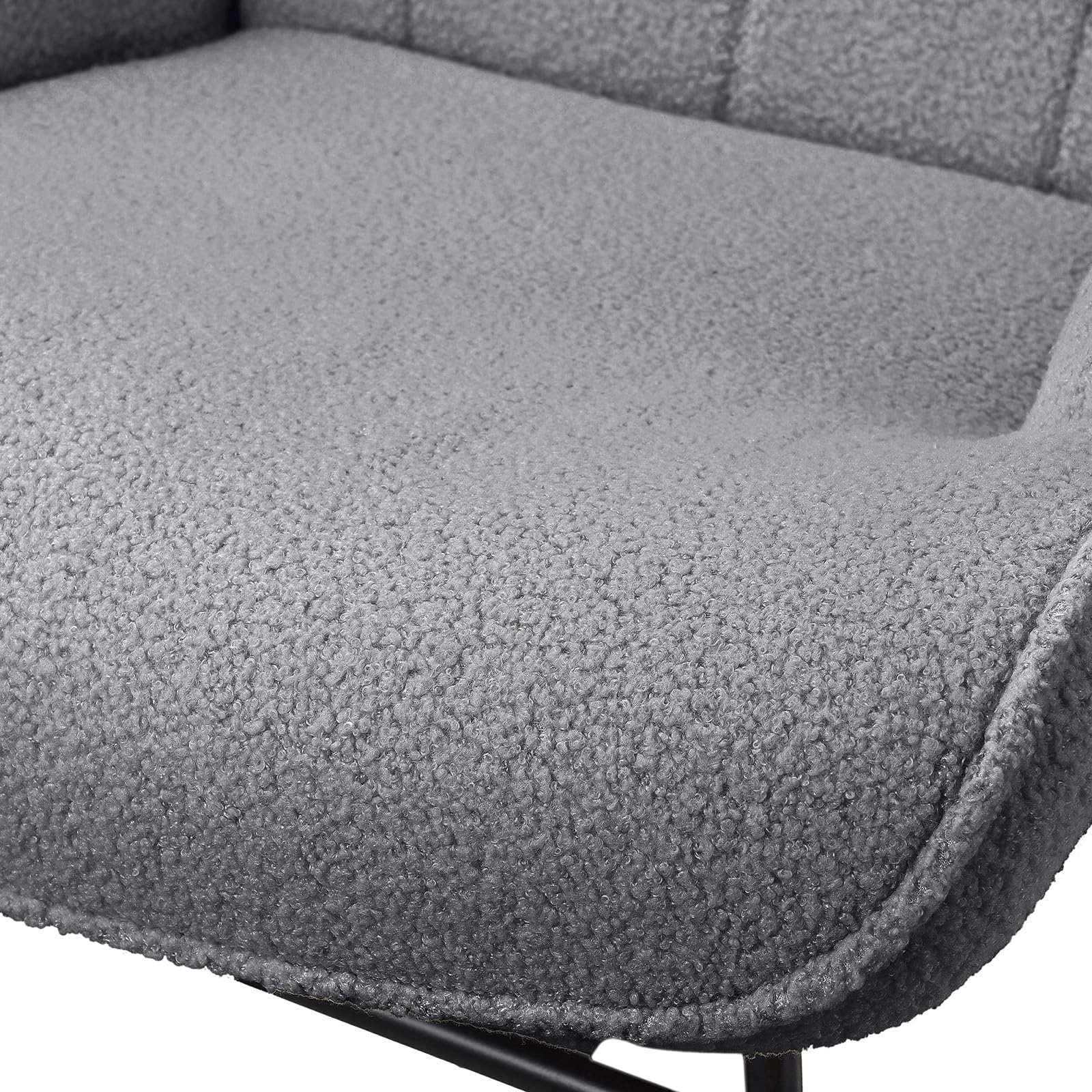 Keebgyy Fauteuil à bascule rembourré velours chambre balcon