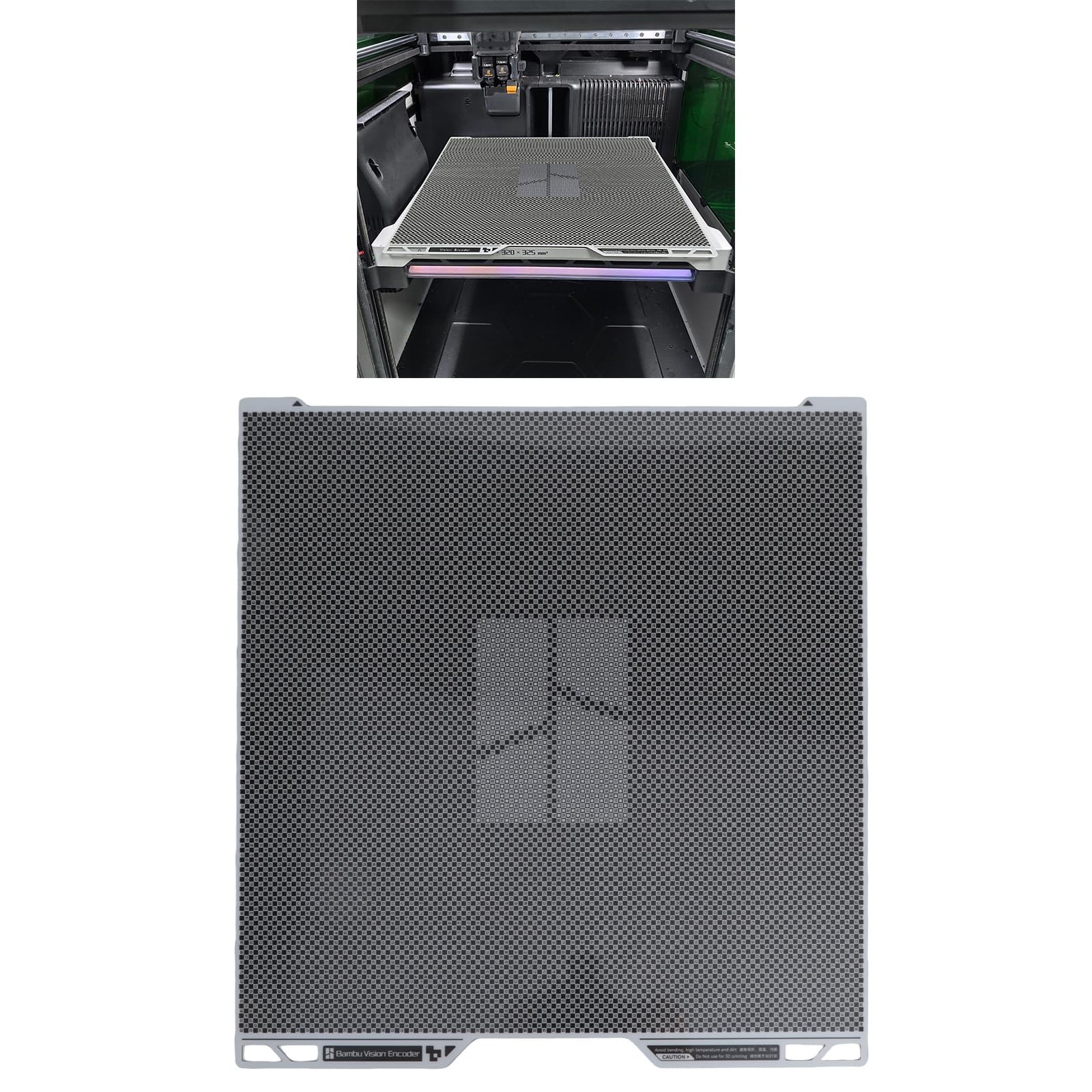 La Placa de codificación Visual de Metal confiable para impresoras H2C H2D H2S Mantiene la calibración de precisión de máxima precisión de Movimiento