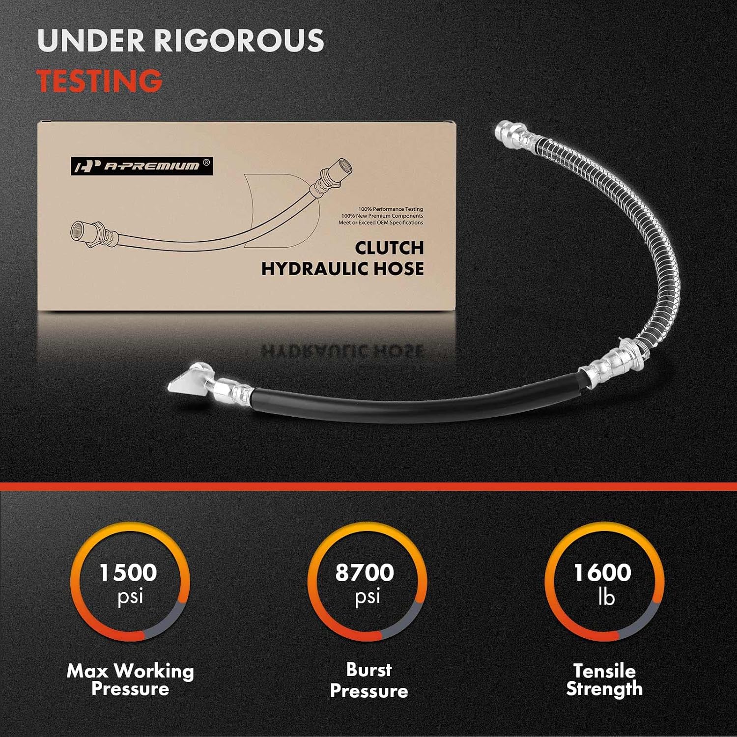 A-Premium Clutch Hydraulic Hose Line Compatible with Mitsubishi Lancer 2002 2003 2004 2005 2006 2007 2.0L 2.4L, Replace# MR519379
