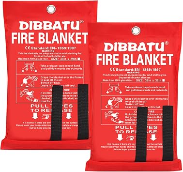 DIBBATU Fire Blanket for Home and Kitchen+Flirt Pole for Dogs Interactive Dog Toys