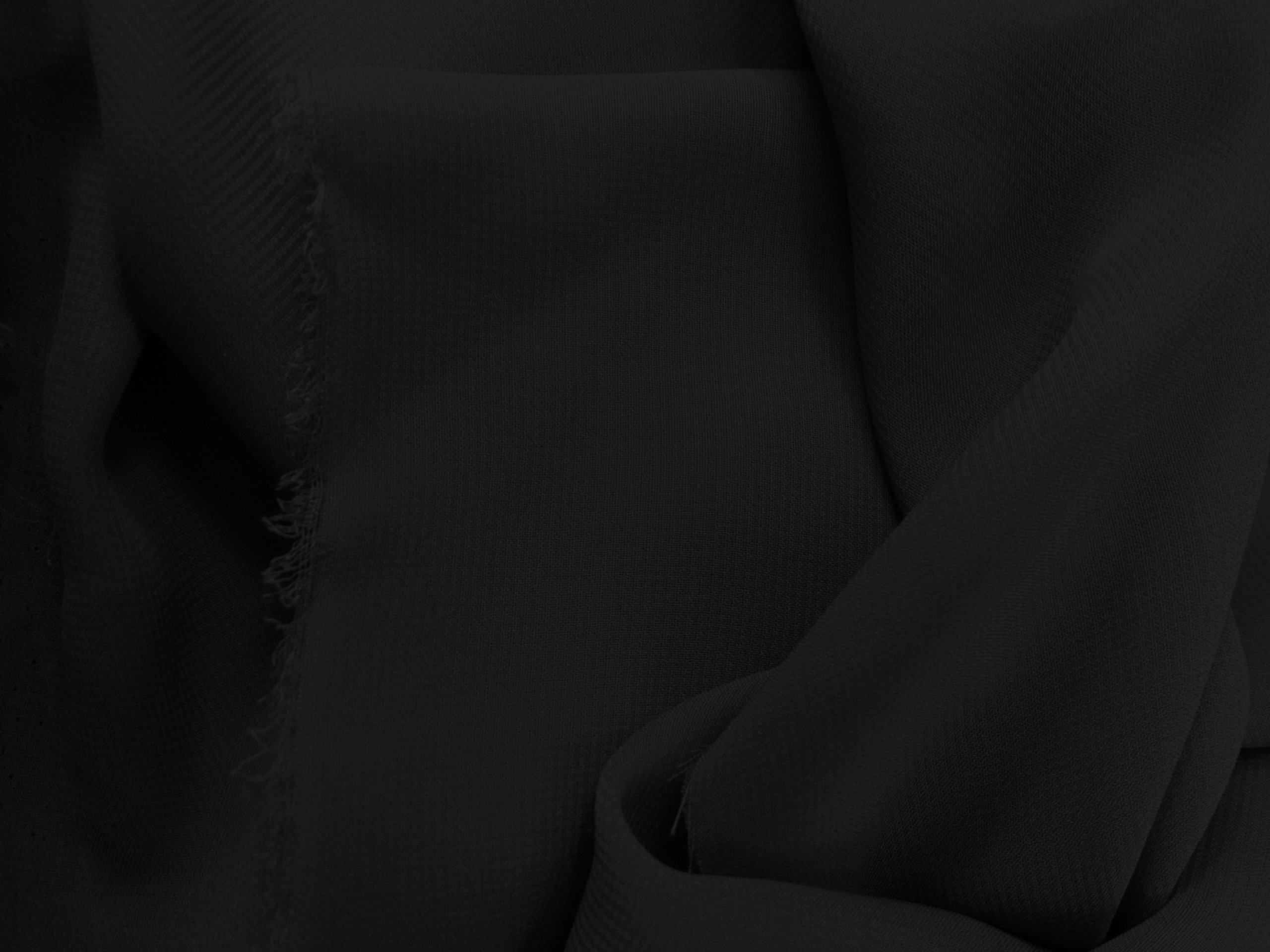 1 X Chiffon Black 58 Inch Fabric By the Yard (F.E.