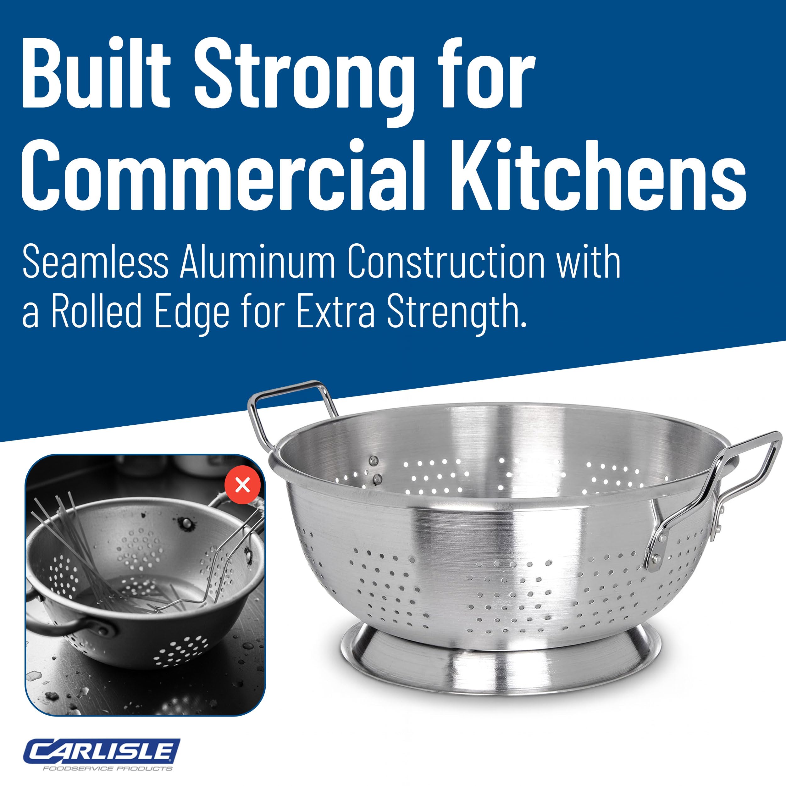 Carlisle 60279 Dura-Ware - Scolapasta da 11 litri