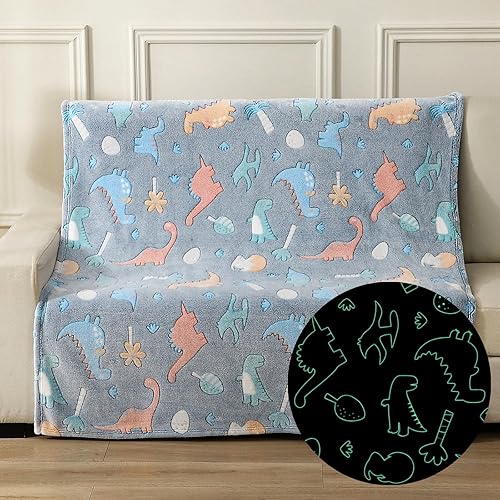 Miniatura 1 de DaysU Manta luminosa que brilla en la oscuridad, manta luminosa para niños, sofá, cama pequeña, regalo de cumpleaños para niños y niñas, manta de