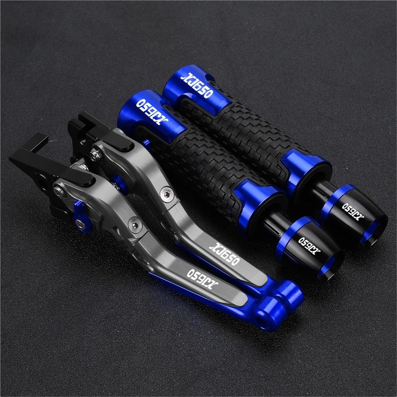 GQUIKGW Replace Motorcycle Handle Bar Extendable Folding Brake Clutch Lever Handlebar for Y-AMAHA for Turbo XJ650 1980-1985(Blue)