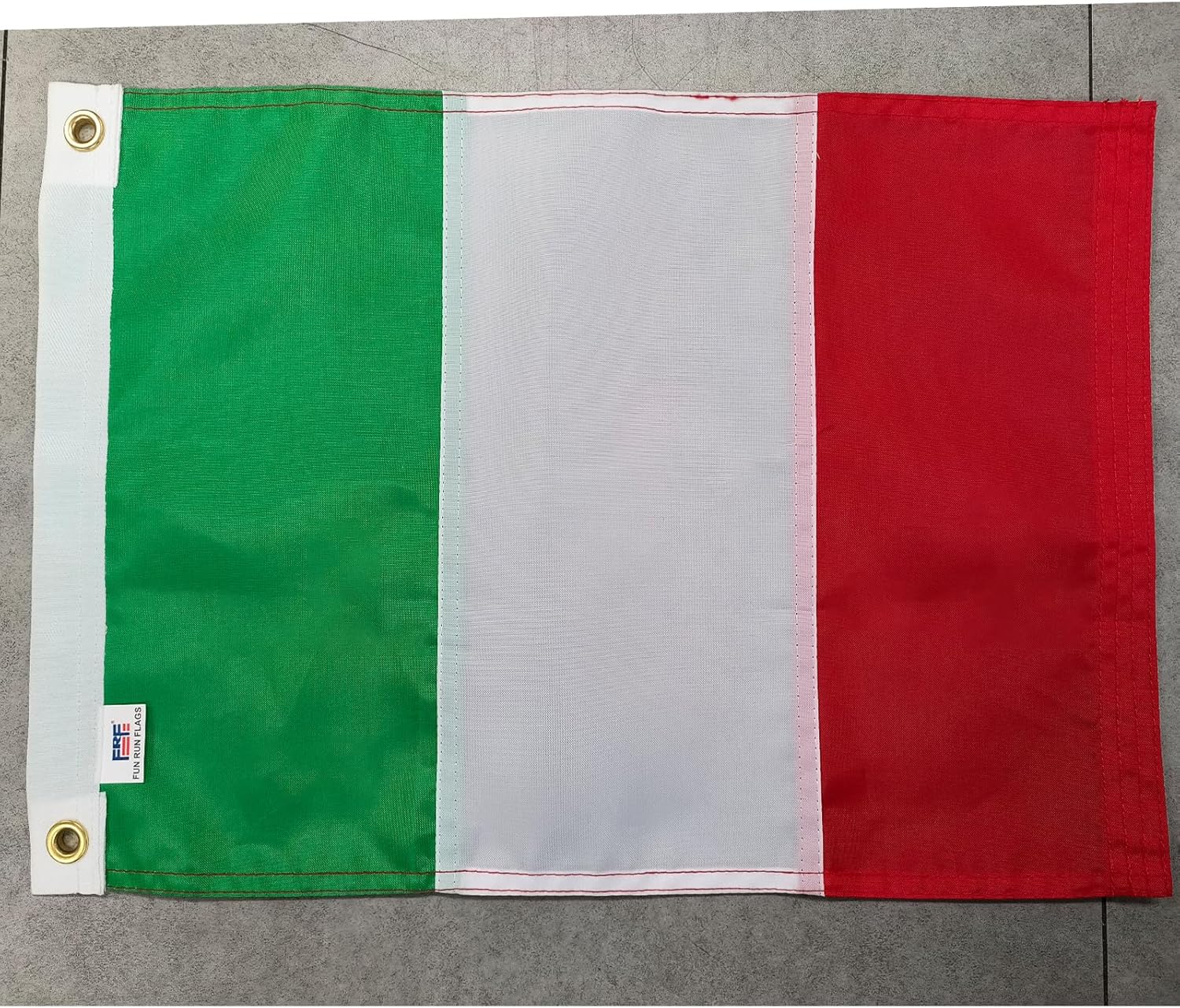 Italian Flag 12x18 Inches Outdoor Small Italian National Boat Flags Vivid Color Italy Flag with 2 Brass Grommets - Image 2