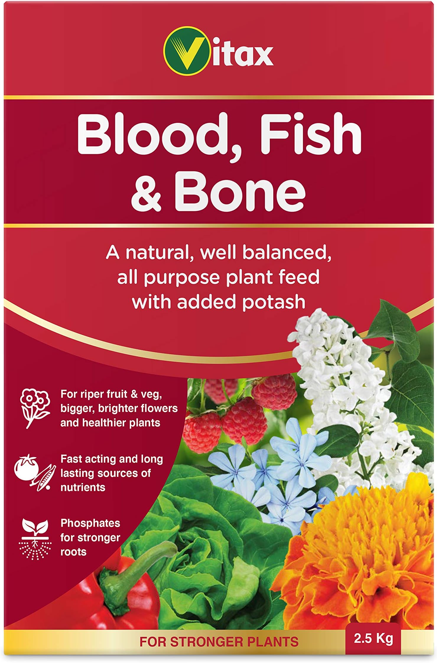 Vitax 2.5Kg Blood Fish and Bone Fertiliser