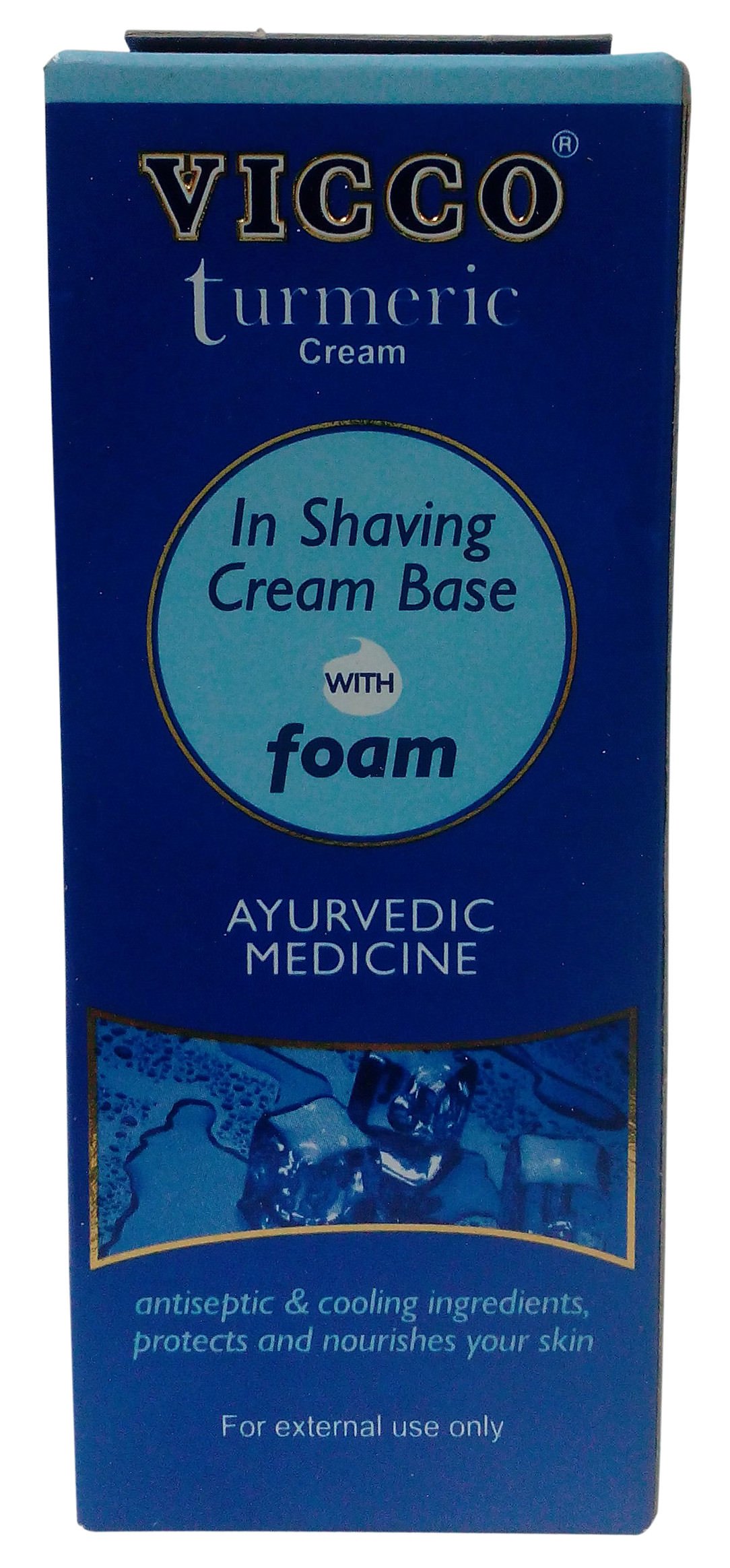 Buy Vicco Turmeric Cream In Shaving Cream Base with Foam, 30g Carton