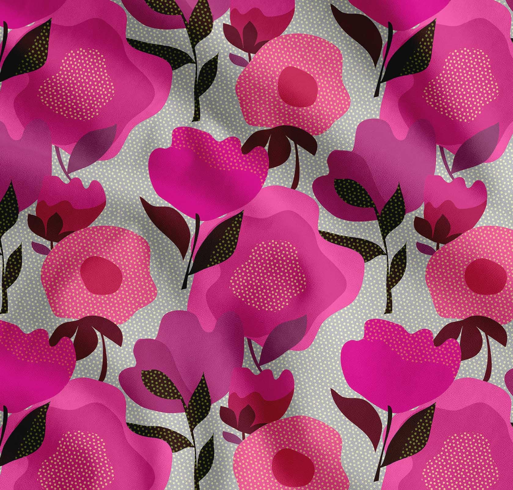 Soimoi Cotton Cambric Fabric - Watercolor Print- Pink - 56 Inch Wide, Fine Weave Fabric for Sewing Kurtas, Summer Dresses, Crafts, Quilting, Baby Apparel & DIY Projects