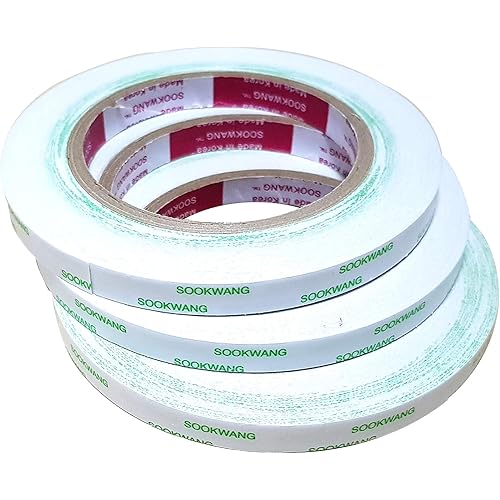 Sookwang Double Sided Adhesive Tape (scor-Tape) for Craft 10mm25m-3pcs