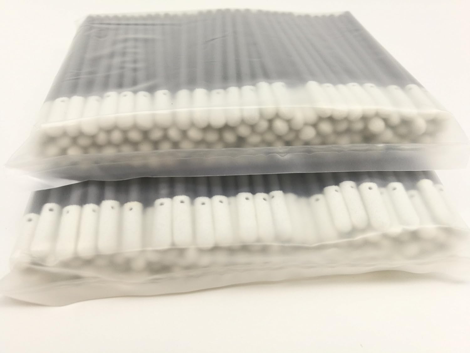 Electronics Cleaning Sock-tip Foam Swab with Black Polypropylene Handle CM-FS610,100/Bag