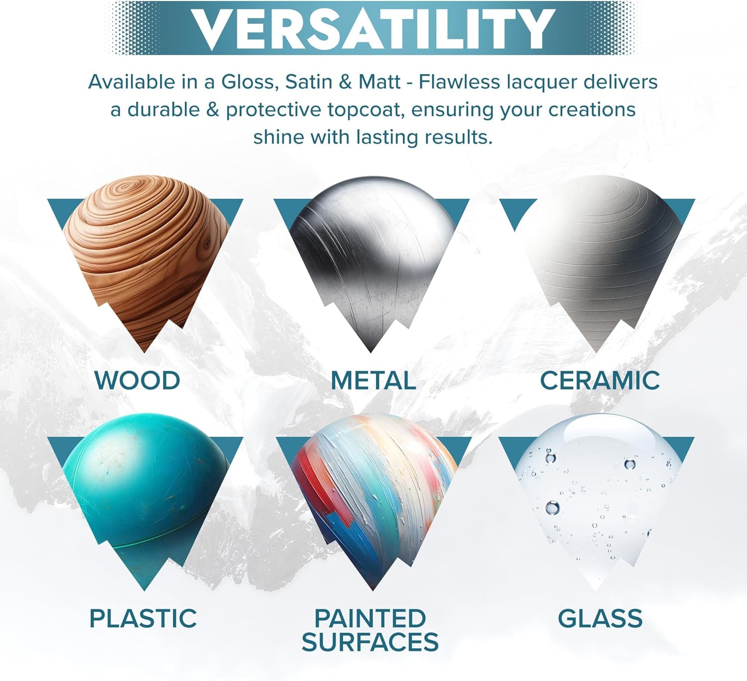 Polar Clear Matte Flawless Lacquer Spray - 4 x 13.5 Fl Oz - Clear Coat Spray Paint - Non-Yellowing & Scratch Resistant - Interior & Exterior Surfaces for Wood, Metal, Plastics, Glass & Ceramics