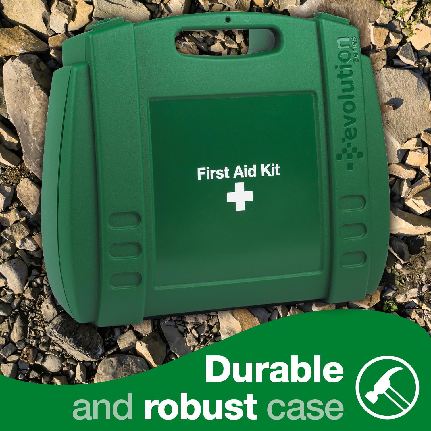 Safety First Aid Group Wall-Mounted First Aid Kit BS 8599 Compliant, Large