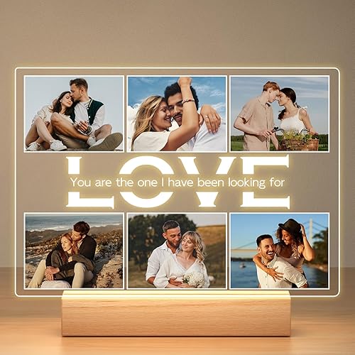 Marcos de fotos personalizados, marco de fotos personalizado, marco de fotos personalizado, regalo de aniversario personalizado para el día de San