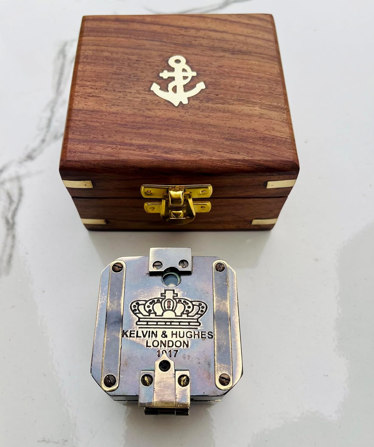 Brass Compass Hiking Survival, Wilderness Survival Compass for Kids- Magnetic Gear Set Navigation Map- Backpacking Camping Hunting Survival Compass