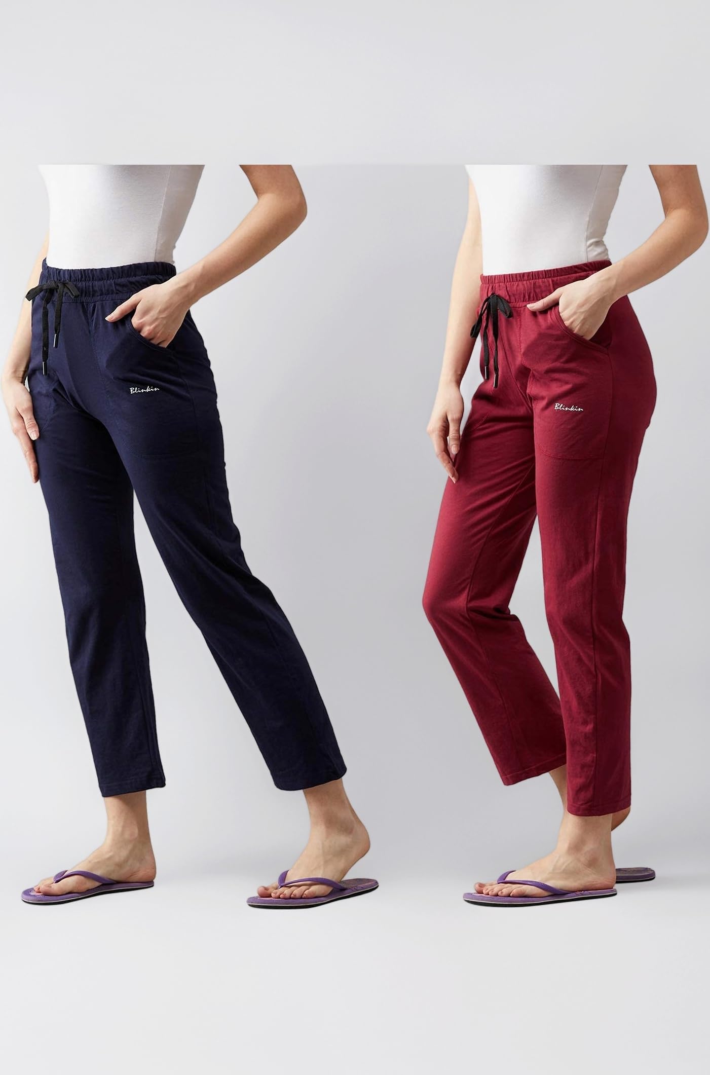 Women's Cotton RelaxFit Pajama Combo (Pack of 2)