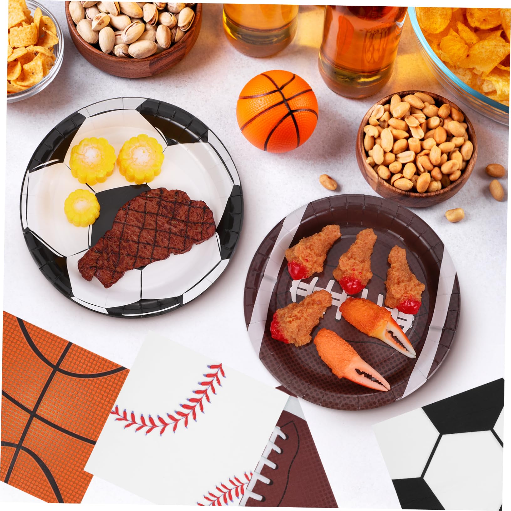 PRETYZOOM Forniture Per Feste A Tema Sportivo Set Di Decorazioni Per Basket Calcio Football E Baseball