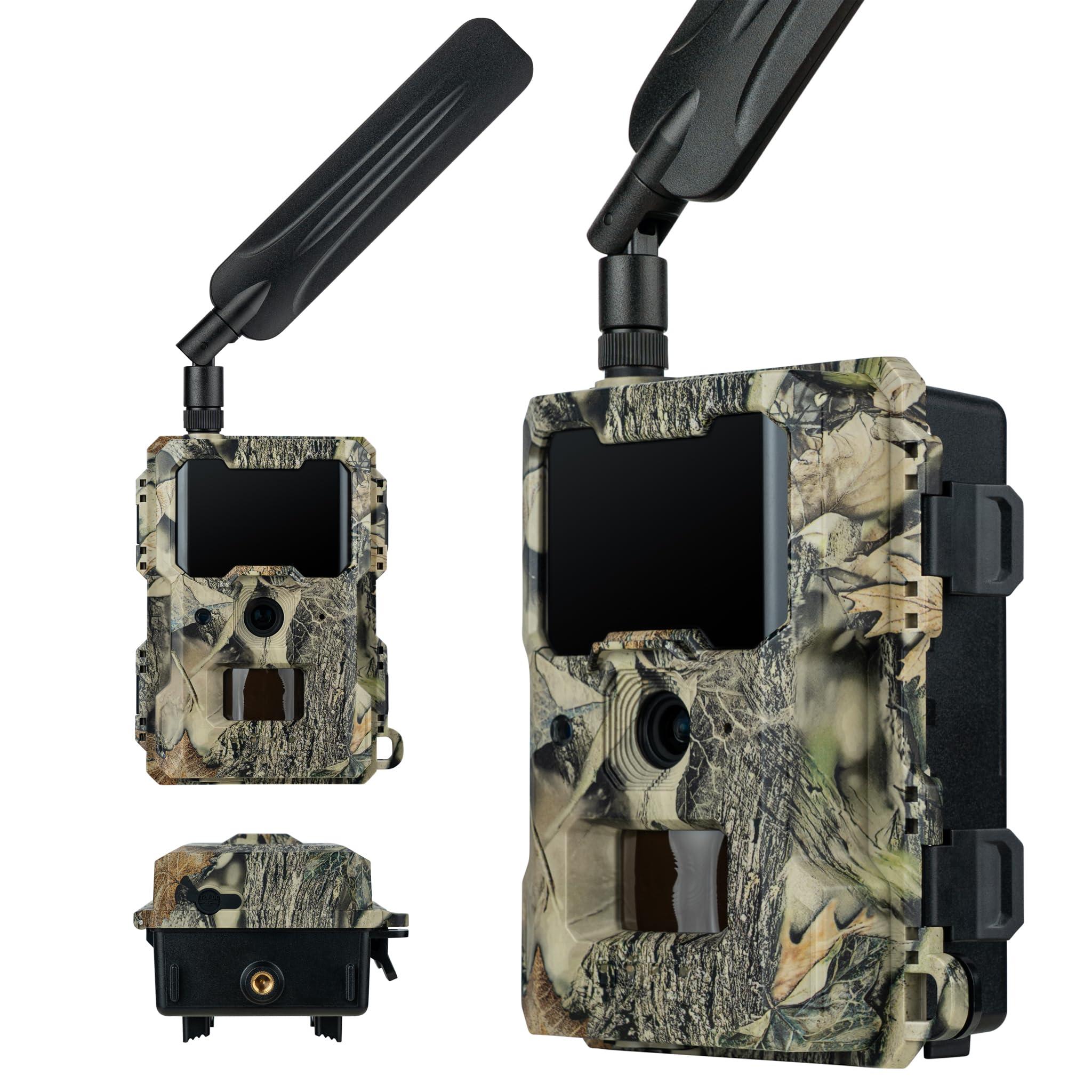 DÖRR Cloud Mini 4G/LTE Wildkamera, Überwachungskamera, Simlockfrei, iOS/Android/Web App, 4G Bild-& Videoversand, 12MP Bilder, Full HD1080P Videos, Infrarotblitz, Fotofalle, Jagdkamera, Bewegungsmelder