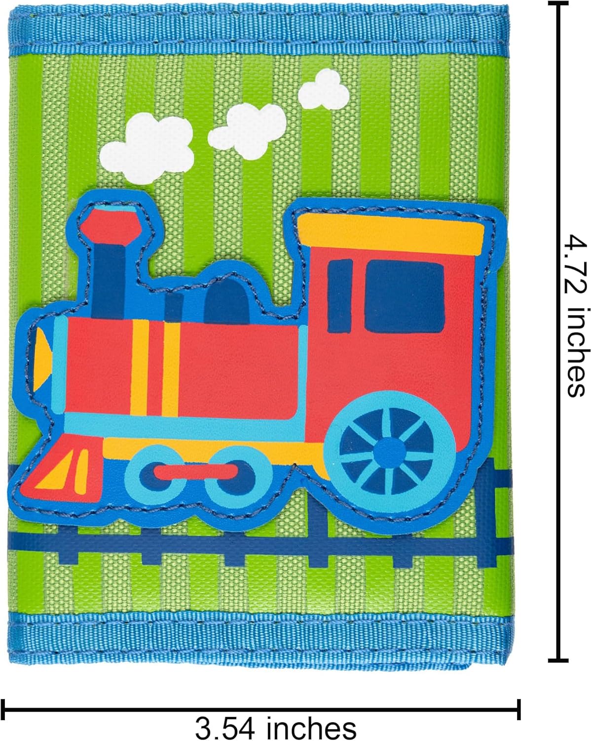 Stephen Joseph, Kids Unisex Wallet, Toddler Wallet for Boys and Girls with Applique Designs, Screen Printed Wallet with Zippered Coin Pocket, Transportation - Image 3