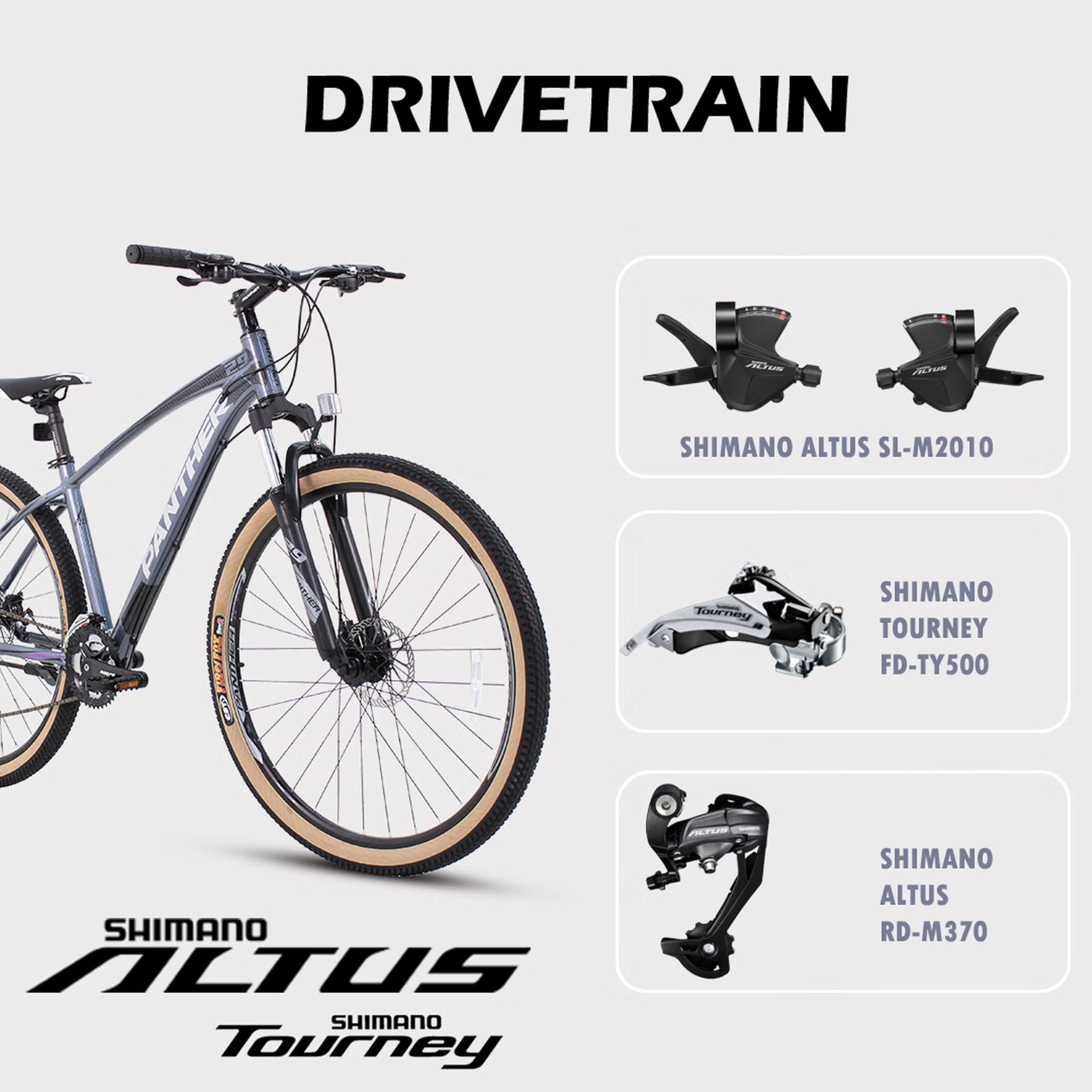 Amazon | PANTHER(パンサー) APOLLO オフロードマウンテンバイク