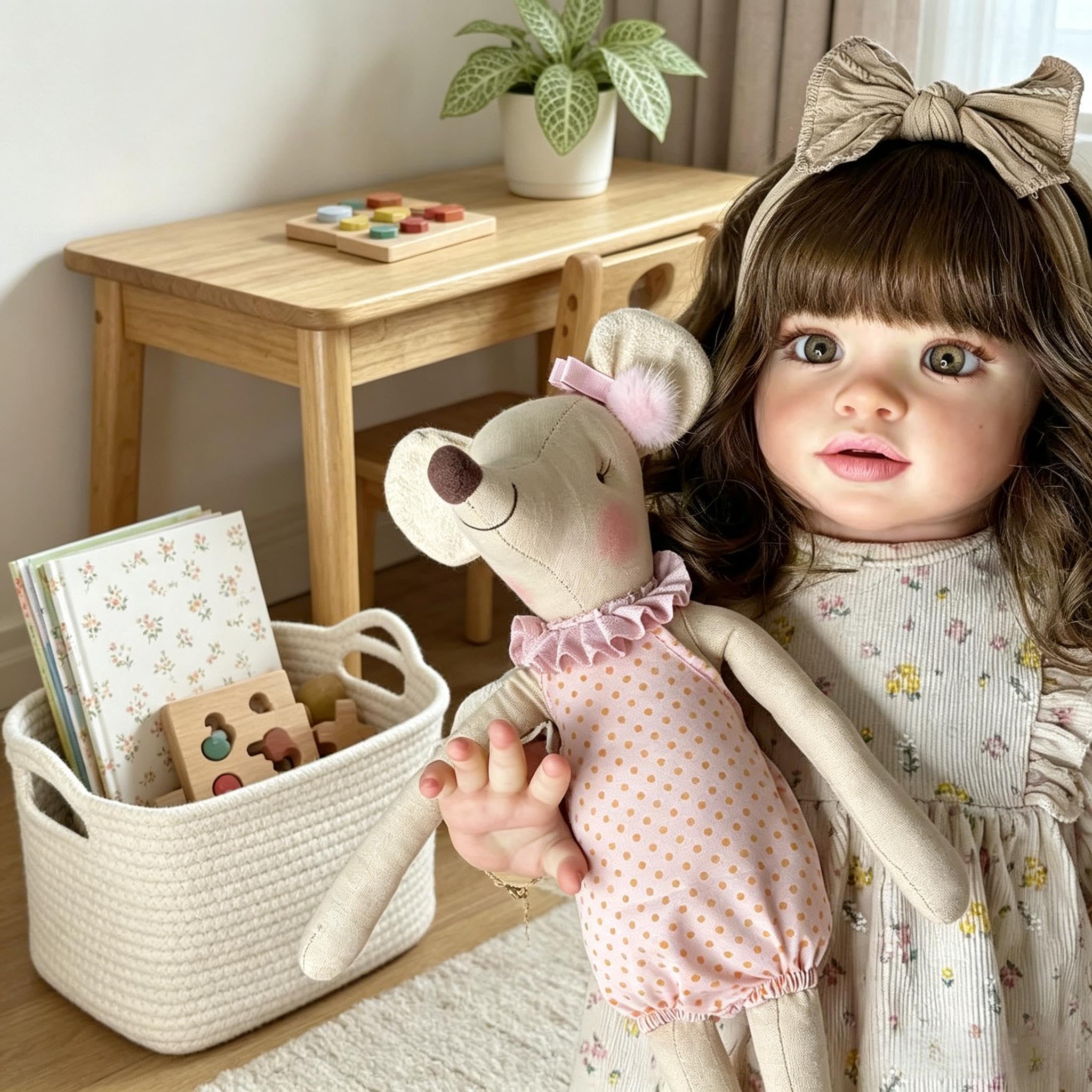 51 cm Reborn Baby Dolls Pippa Realistyczne Reborn Maluch Lalki Dziewczyna Tkanina Body Wygląda Prawdziwie Realistyczne Maluch Baby Doll Miękki Winylowy Silikon Niemowlęta Lalka z Akcesoriami