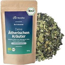 Organic Herbal Essential Tea with Eucalyptus Sage Lavender Peppermint