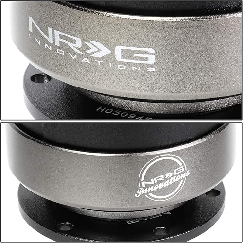 Vista 39 de NRG Innovations Gen 2.0 Adaptador de liberación rápida para volante de 6 orificios con pernos de montaje, liberación rápida - cuerpo negro/anillo