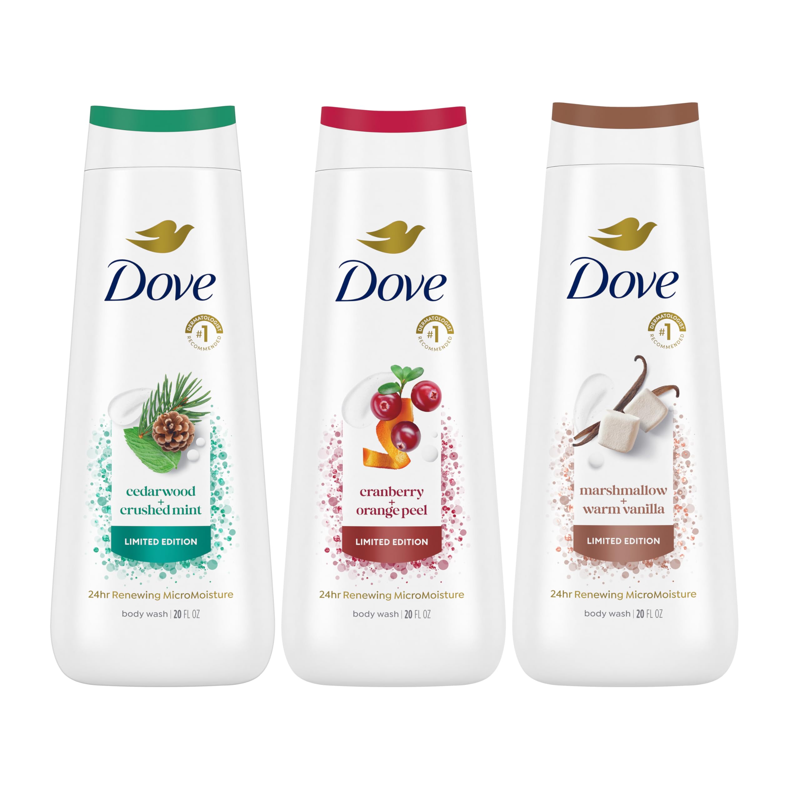 Amazon.com : Dove Body Wash 3 Count Mixed Pack for Renewed