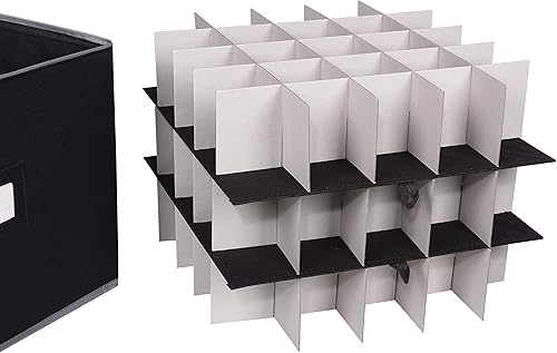 Miniatura 4 de ProPik - Caja de almacenamiento para adornos navideños, con capacidad para 75 esferas, dividida en 3 bandejas con divisores para organizar, hecha de