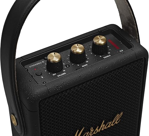 Miniatura 8 de Marshall Stockwell II - Altavoz Bluetooth portátil, negro y latón
