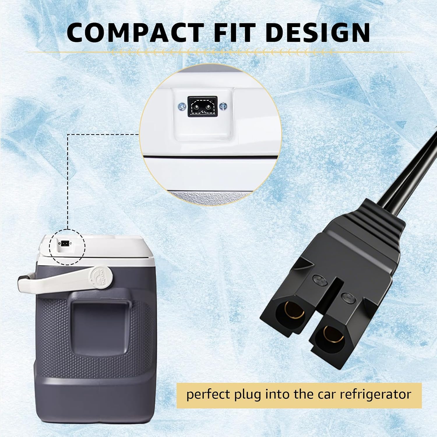 Sigely 12V Car DC Power Cord 25121 for Igloo Electric Cooler image 2