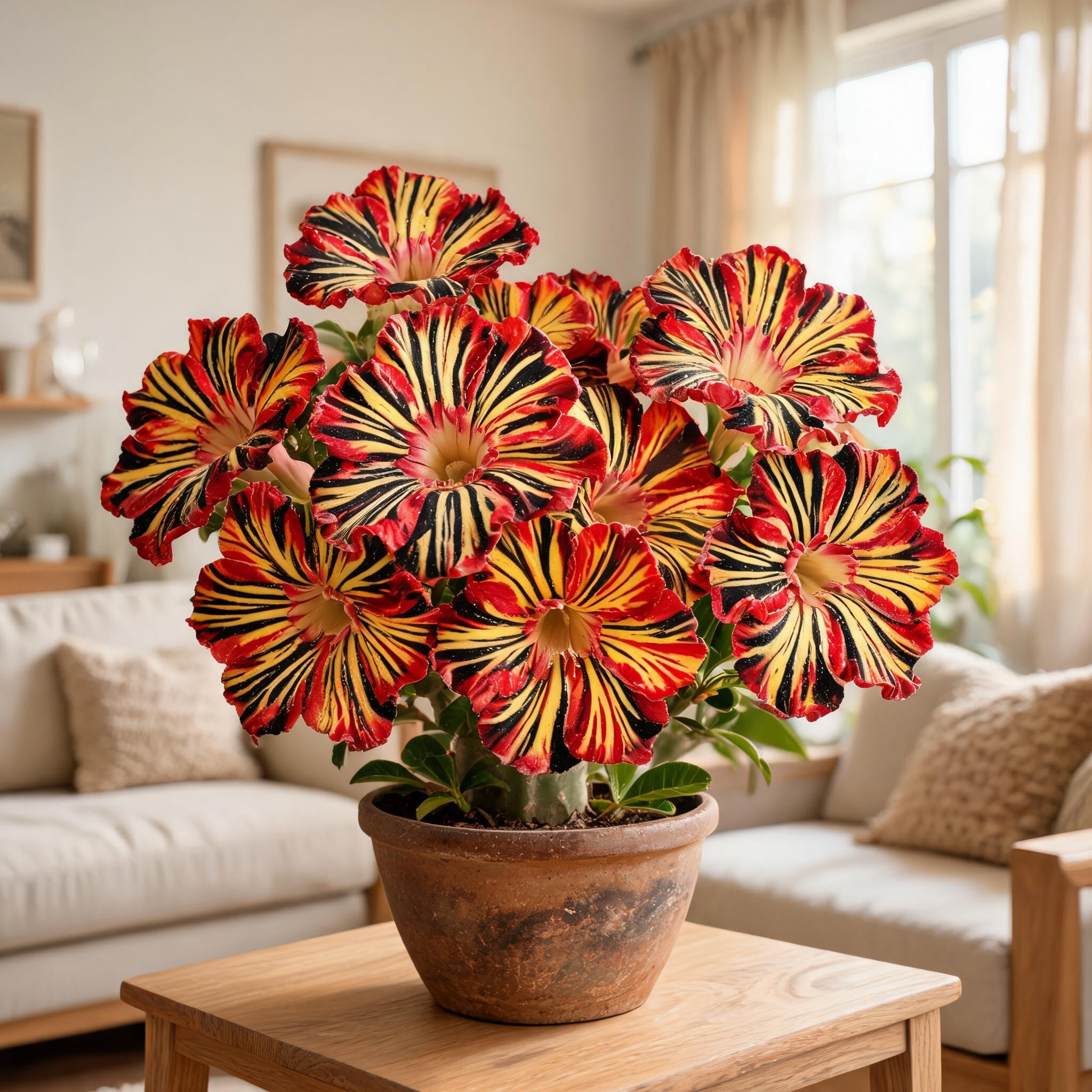 Double Desert Rose Seeds- Professional Planting for Stunning Garden Displays-10pcs-K