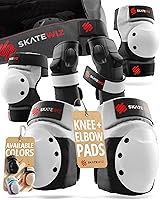 Vista 9 de Skatewiz Equipo de protección para patinaje, rodilleras para adultos, coderas y muñequeras para adultos [6 piezas] - Escudo - Patines de rodillos