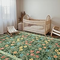 Vista 56 de Vintage Bohemian Entry Rug, 2x3 Small Entryway Rug Boho Kitchen Rugs Non-Slip Washable Indoor Door Mat, Distressed Floral Soft Accent Throw Rugs for