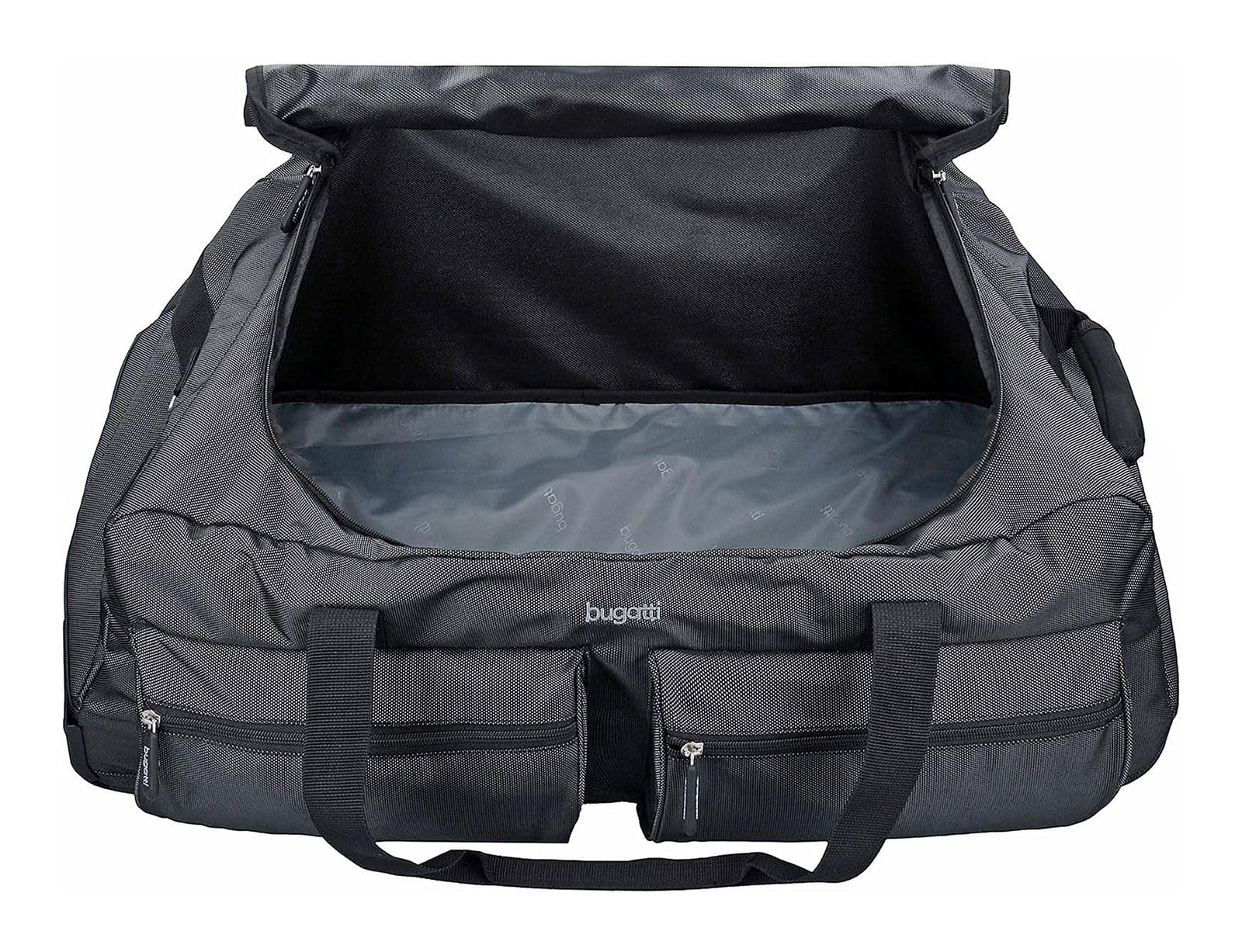 Bugatti Lima Reisetasche auf Rollen für Urlaub, Reisen und Sport, 70 cm, Schwarz