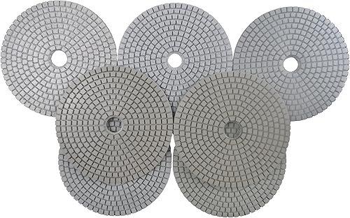 Miniatura 2 de Almohadillas de pulido de diamante húmedo de 7 pasos de 5 pulgadas para piedra y hormigón de mármol granito 7 piezas Set