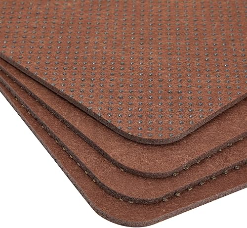 Miniatura 4 de Juvale Juego de 8 manteles individuales de fieltro para mesa de comedor y decoración de cocina con posavasos y bolsas de cubiertos (café café, 24