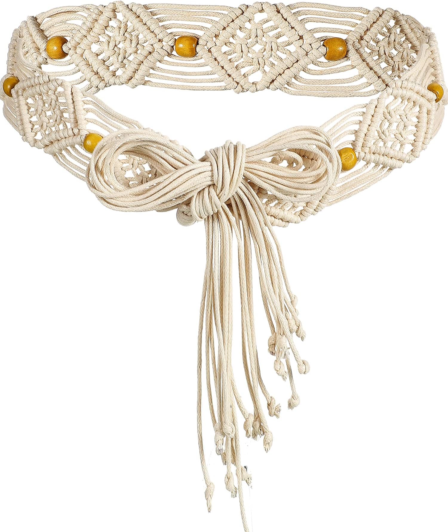 Hercicy Women Bohemian Style Belt Braid Waist Belt for Dresses Woven Belt