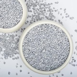 10LB Grey Tumbled Decorative Gravel – 1/5 Inch Unpolished Natural Stones...