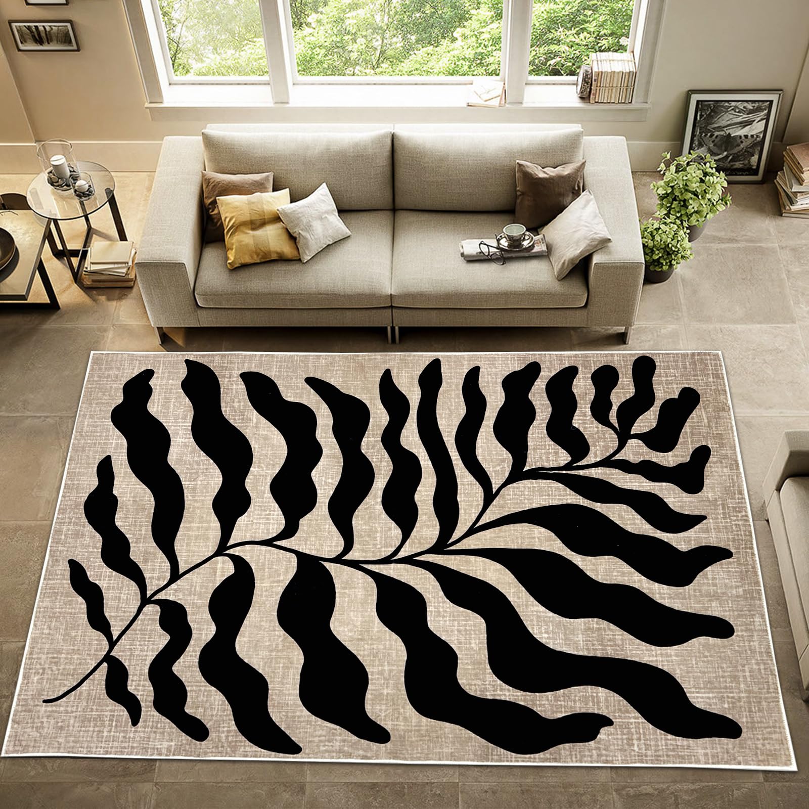 Tapis de salon doux et antidérapant pour éviter les glissades en entrée