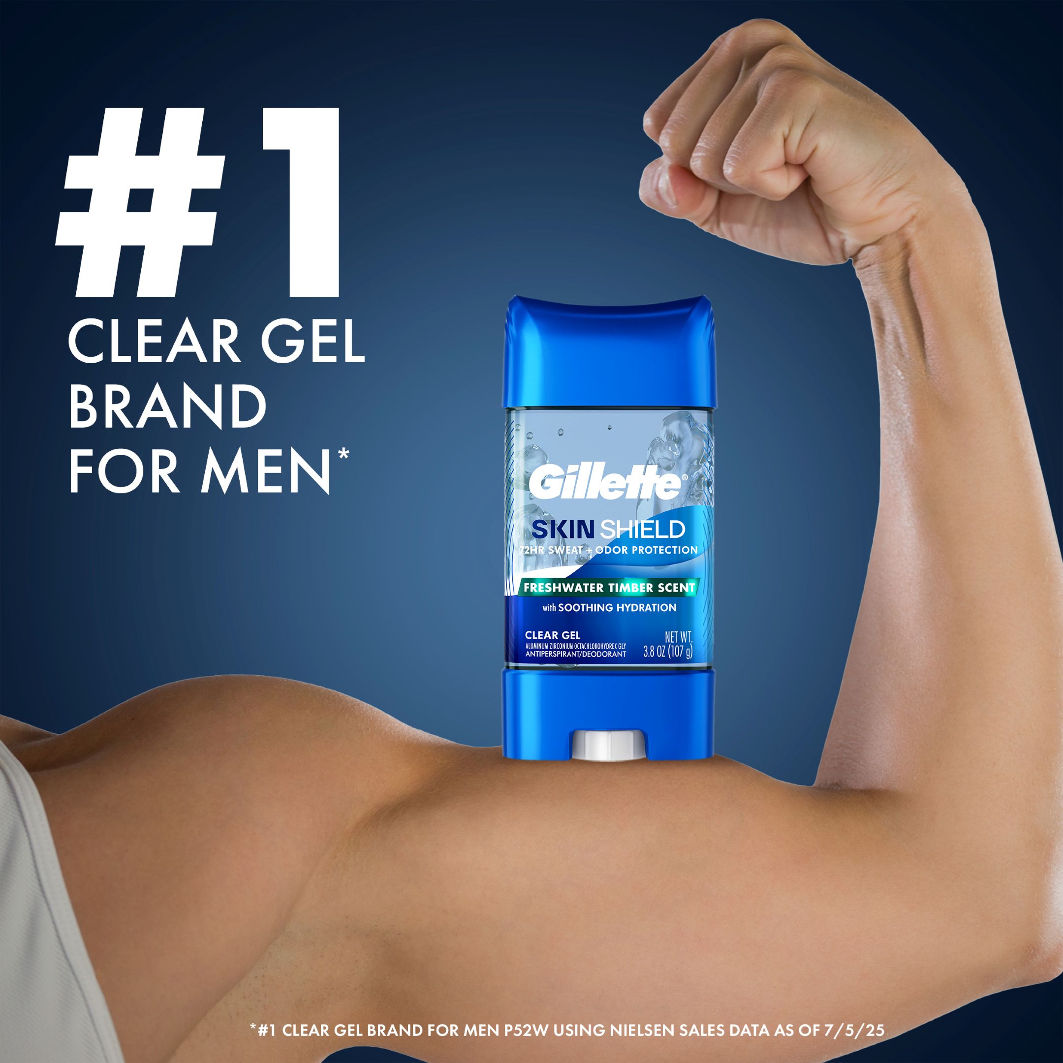 Amazon.com : Gillette Antiperspirant Deodorant for Men, SkinShield