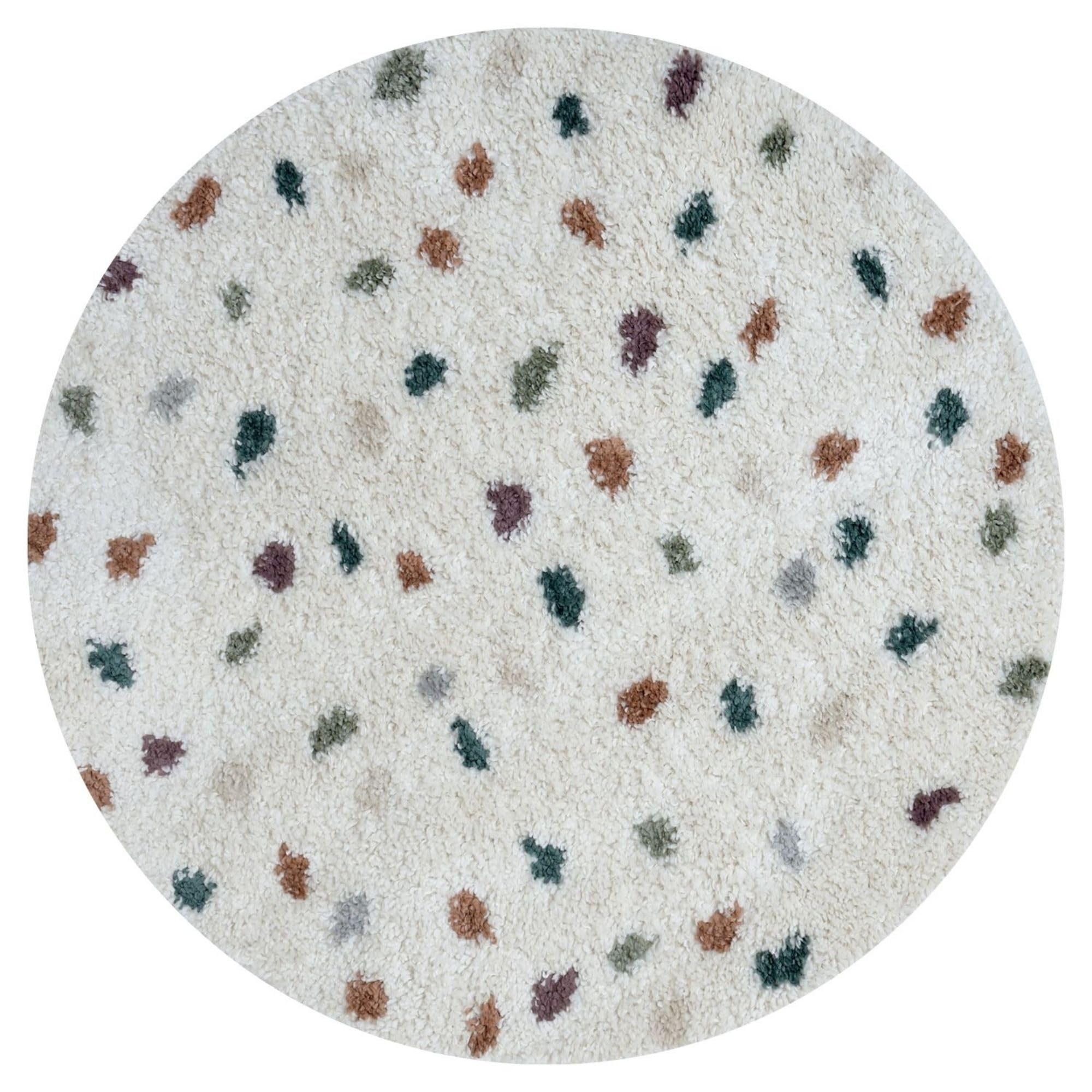 The Rugs Moodi Shaggy Multicolour Jubile Rug - Ø 120 Cm