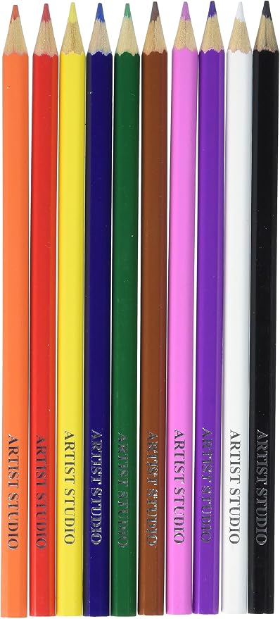 Amazon.com: Pro-Art 033307300 10 Piece Proart Watercolor Pencil Set, Multicolor