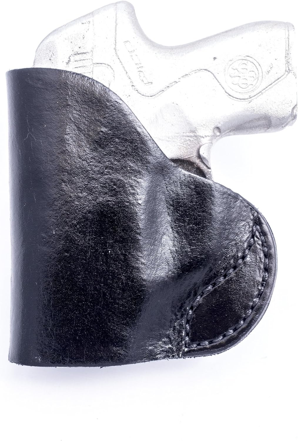 OUTBAGS USA LS4PICO (Black-Right) Full Grain Heavy Leather IWB Conceal Carry Gun Holster for Beretta Pico 380. Handcrafted in USA.
